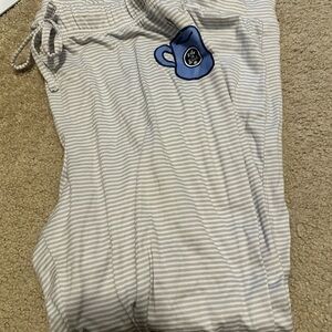 Life Is Good Gray Striped Lounge Pants